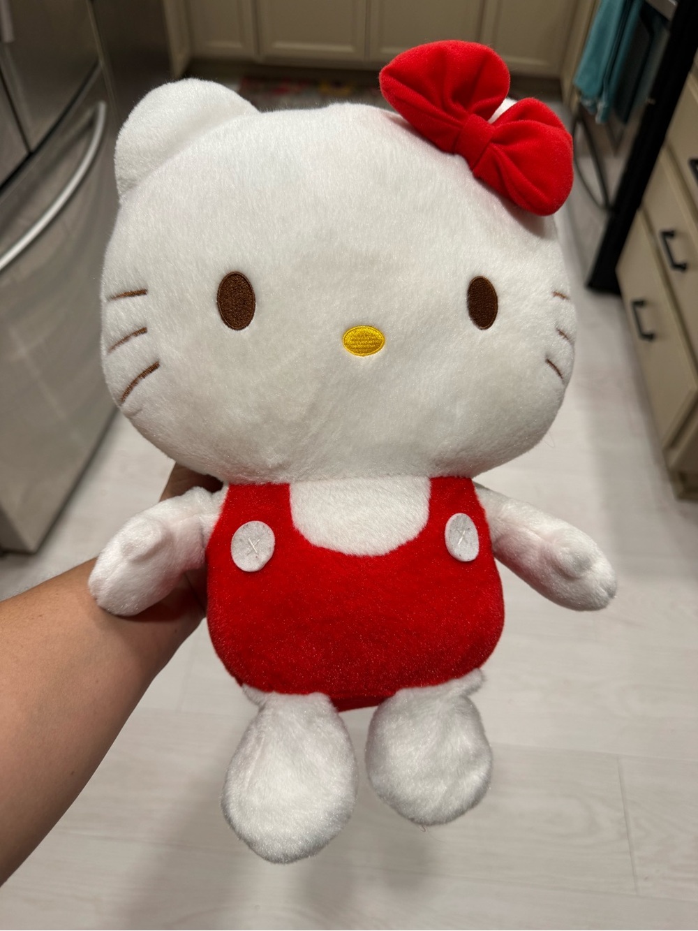 Nakajima USA Sanrio Hello Kitty White & Red Plush Doll with Bow